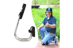 Unmake Ergonomic Knee Seat, Kneeler Seat for Gardening Farm Work - Optimal Knee Protection, Ankle Support, Durable Thick Kneeling Pad & Galvanized Steel