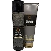 Bath & Body Works Midnight Addiction Body Cream and Fine Fragrance Mist Set of 2
