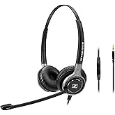 Sennheiser SC 665 (507256) - Double-Sided Business Headset | For Mobile Phone and Tablet Connection | with HD Sound & Ultra Noise-Cancelling Microphone (Black)