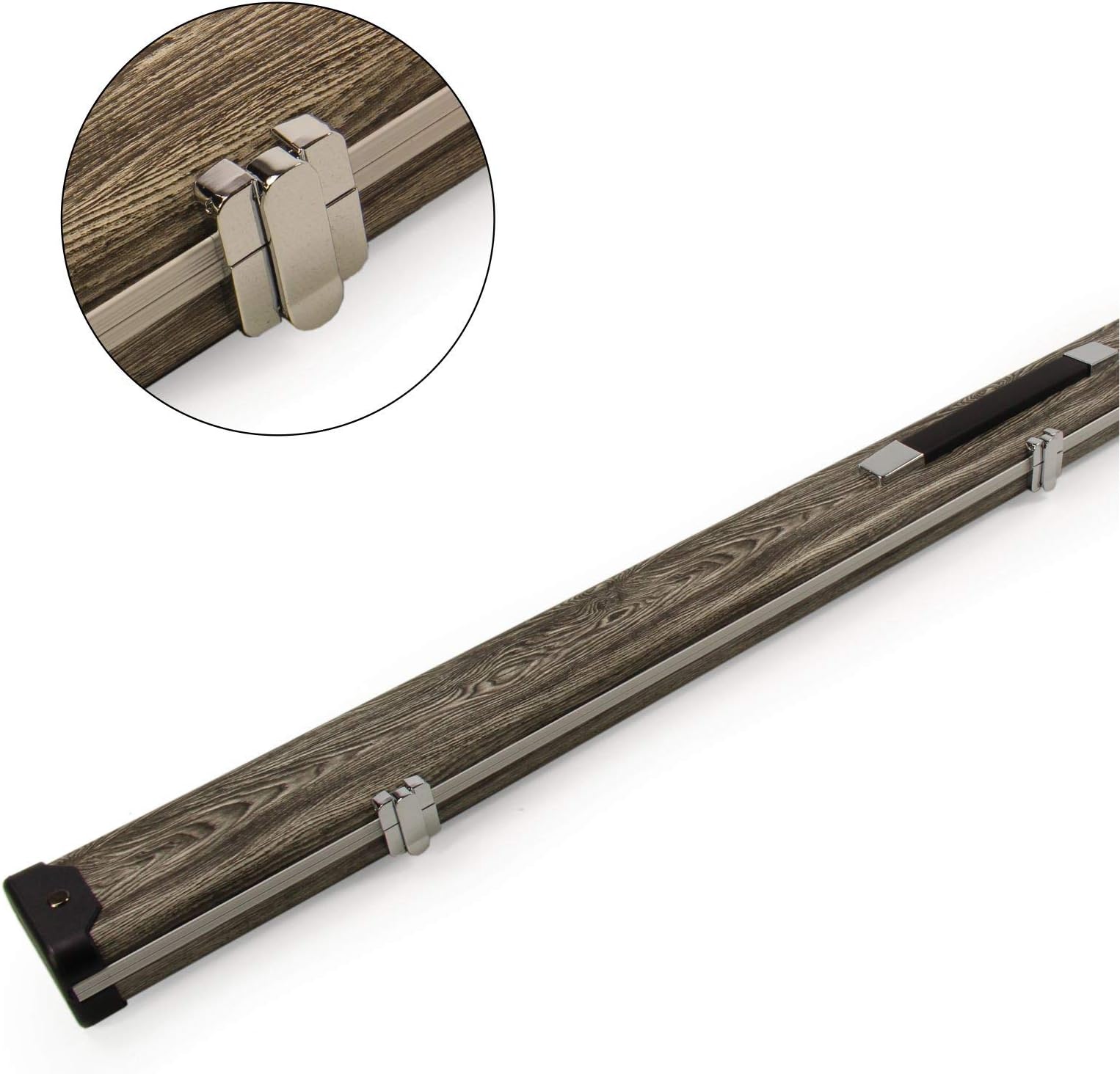 Tomahawk 1 Piece Wide Professional Aluminium Cue Case ? Holds 2 Cues