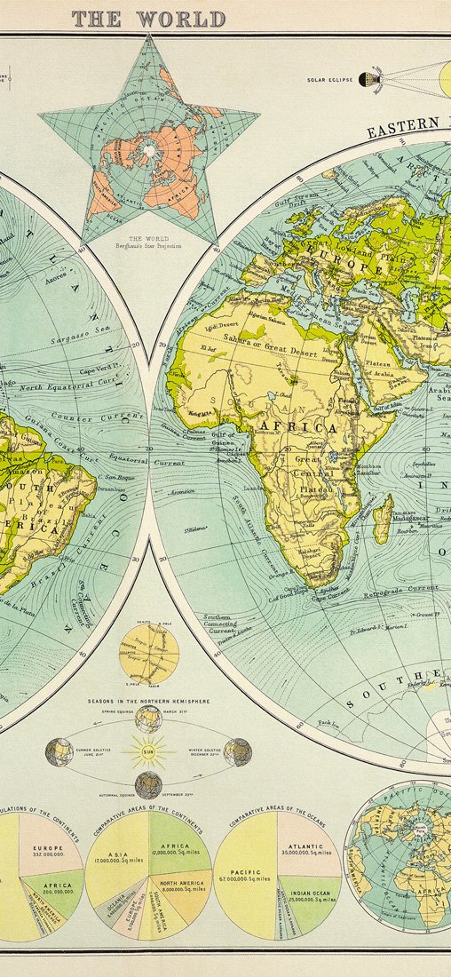 PeelitStickit Earth, World Wallpaper, Wall Mural ID-002, vinyl