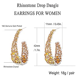 Statement Earrings for Women Bohemian Hoop Earring