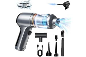 MARLALL Handheld Mini Air Blower/Car Vacuum Cleaner, Rechargeable Electric Air Duster/Vacuums with Brushless Motor, 18000pa High Power Cordless Suction/Blower Portable Vacuum Cleaner for Car, Home