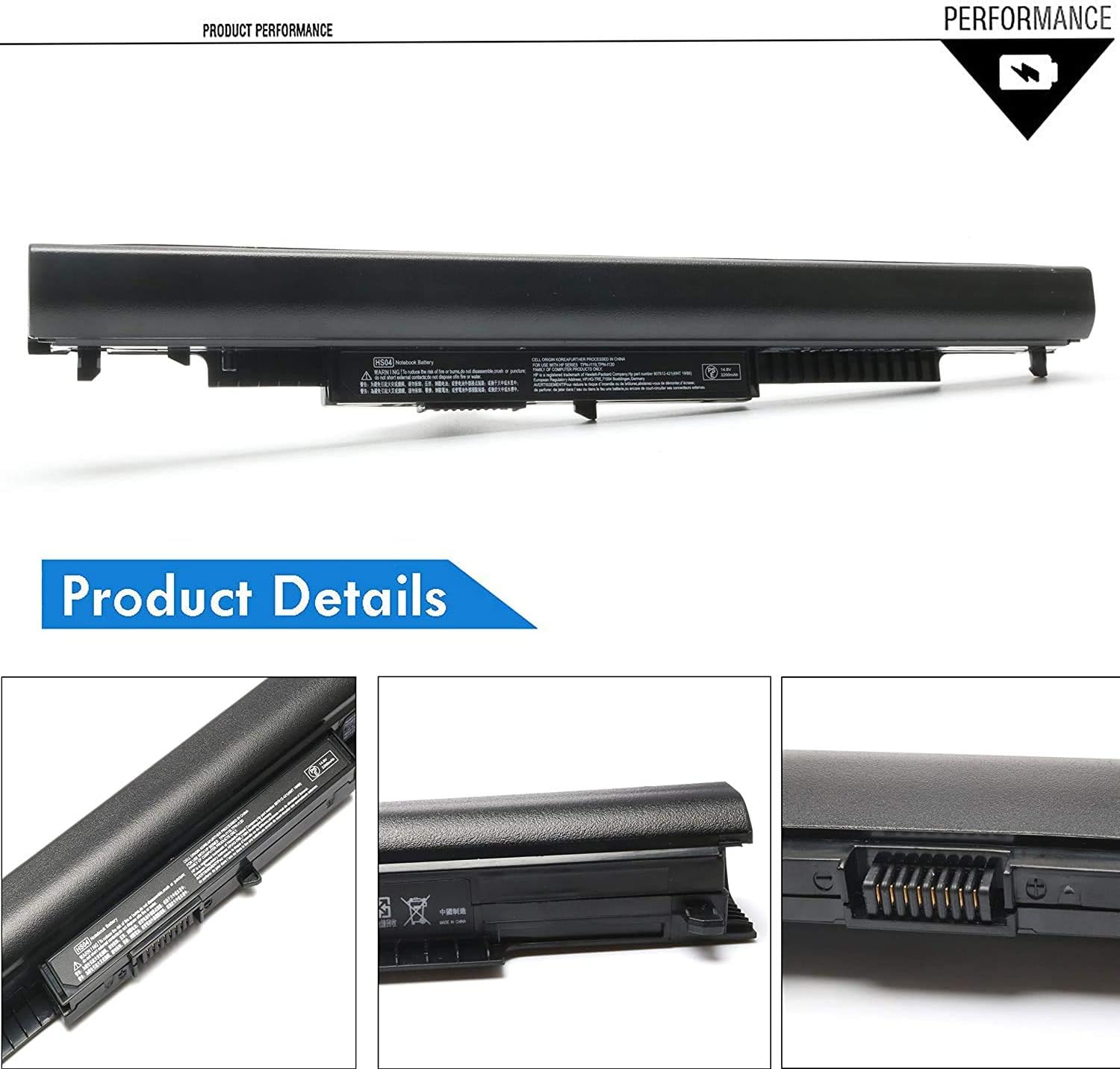 HS03 HS04 Laptop Battery for HP 807956-001 807957-001 807612-421 807611-221 240 G4 HSTNN-LB6U HSTNN-DB7I HSTNN-LB6V TPN-I119 807611-421 807611-131 - Image 3