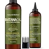 Batana Oil for Hair Growth 8 Fl Oz - Cold Pressed | 100% Pure &amp; Natural, Honduras Miracle Oil for Hair Growth - Natural Riches