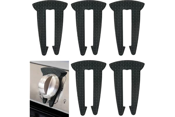 Lwuzkdo 5 Pack Gas Stove Knob Locks for Child Safety,Durable Design Stove knob Safety Covers, Prevent Babies Accidental Touch