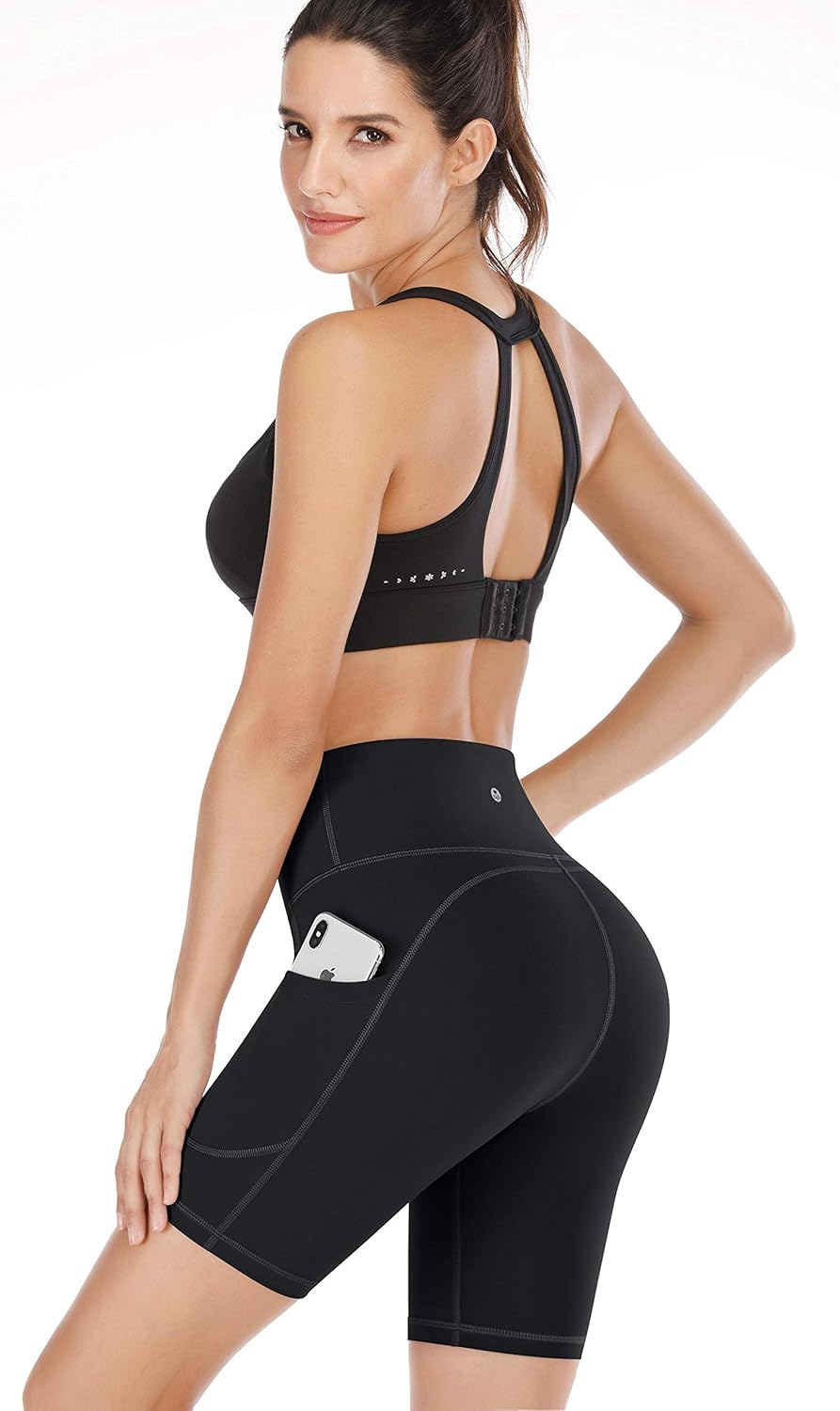 IUGA Workout Shorts for Women with Pockets High Waisted Biker Shorts for Women Yoga Shorts Running Shorts: Clothing