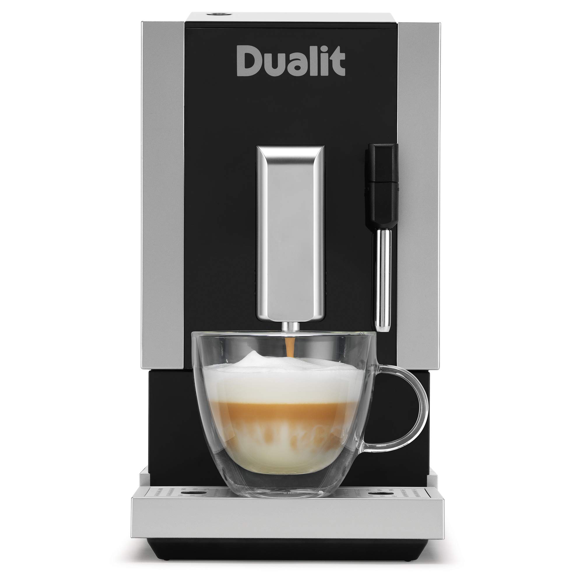 Dualit Bean to Go Machine - Barista Quality Professional Coffee Machine - Built in Coffee Grinder & Steam Wand Milk Frother - Espresso, Lungo & Double Shot Functions - Bean To Cup Coffee Maker — image 1