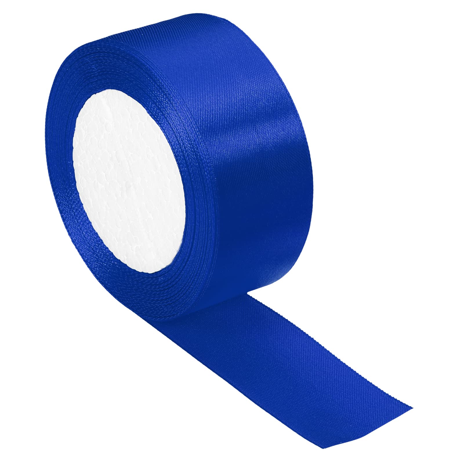 PATIKIL 1.5 Inch Wide 24 Yards Satin Ribbon, Single Side Solid Crafts Roll for Party Home DIY Wrapping Decoration, Blue