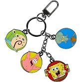 Bioworld Spongebob Squarepants Favorite Characters Multi Charm Keychain