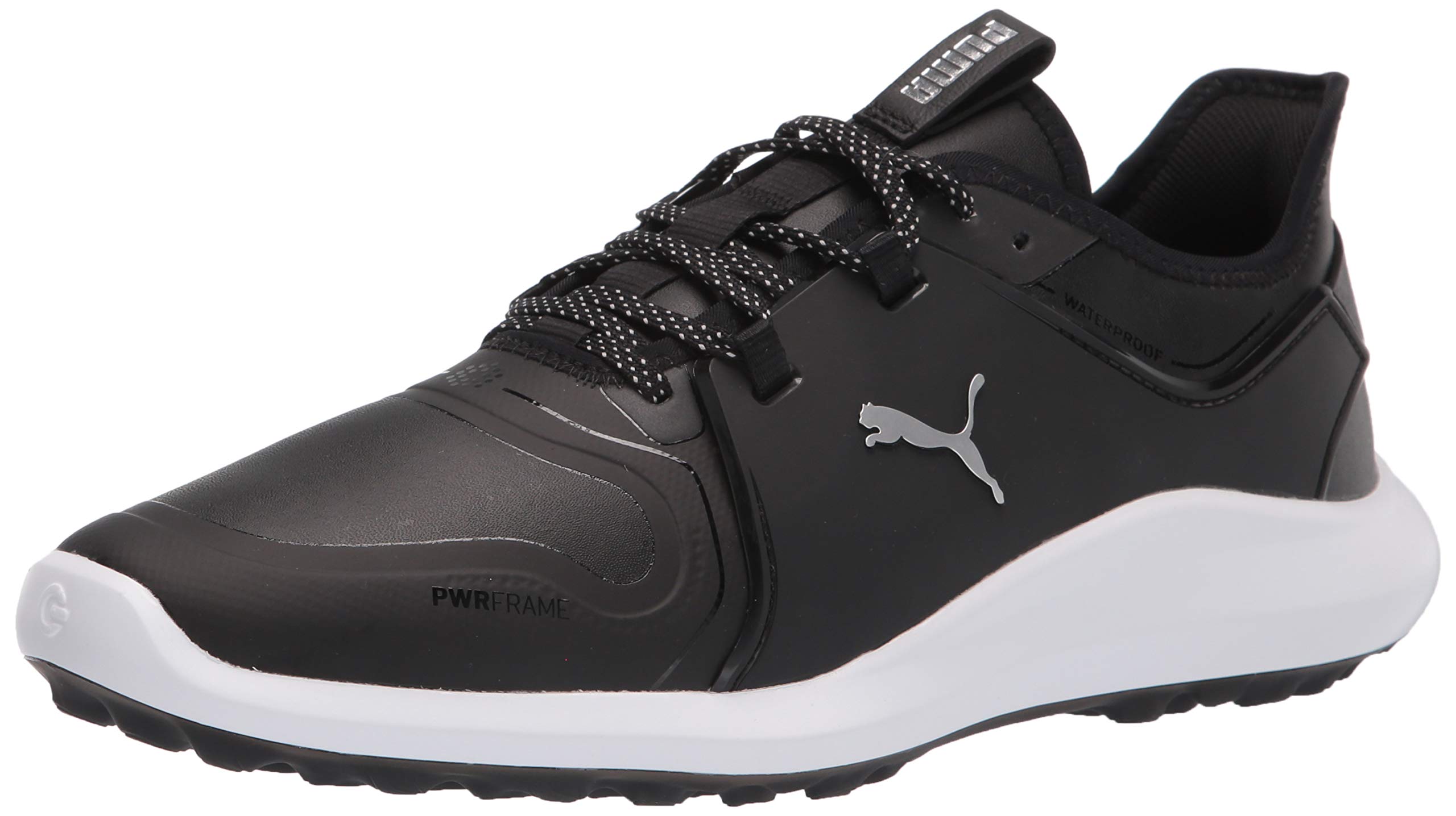 PUMA Men's Ignite Fasten8 Pro Golf Shoe, Black Silver Black, 7 Image