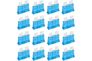 FUSELECHADA (40Pcs) 15 Amp Standard Automotive Fuse, 15A 12V 24V 32V Car Blade Fuses ATO APR ATS for Car/RV/Truck/SUV/Motorcycle/Boat