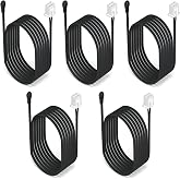 DROK 10K Temperature Sensor Probe 5pcs, 1 Meter Waterproof Epoxy Resin NTC Temp Sensor Probe for Various Water Dispensers, Air Conditioners, Refrigerators, Freezers, Water Heaters, Dishwashers