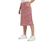 NOOYME 28" Skorts for Women with 3 Pockets Modest Knee Length Athletic Midi Skirts
