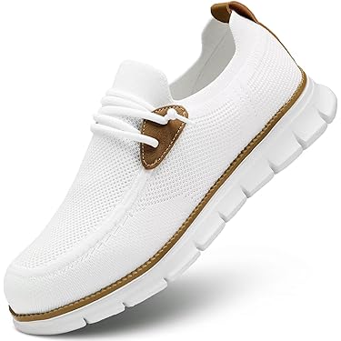 Men's Loafers – Casual Slip-On Moccasins with Stitching Detail – Brown