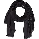 Calvin Klein womens Studded Logo Pashmina