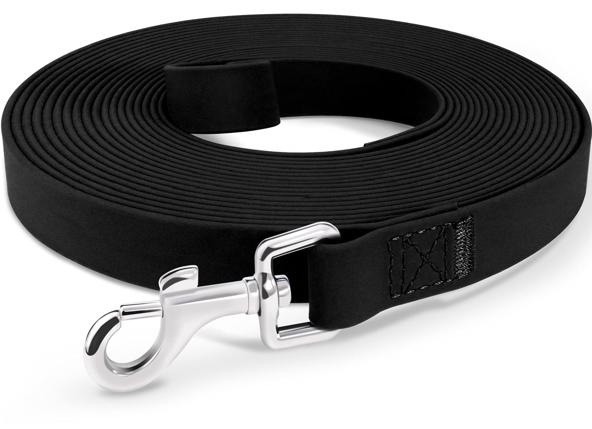 Joytale 5M 10M 15M 20M Long Line Dog Lead, Waterproof Training Lead for Medium, Large and Extra Large Dogs, Strong Long Dog Leash, Black, 10M