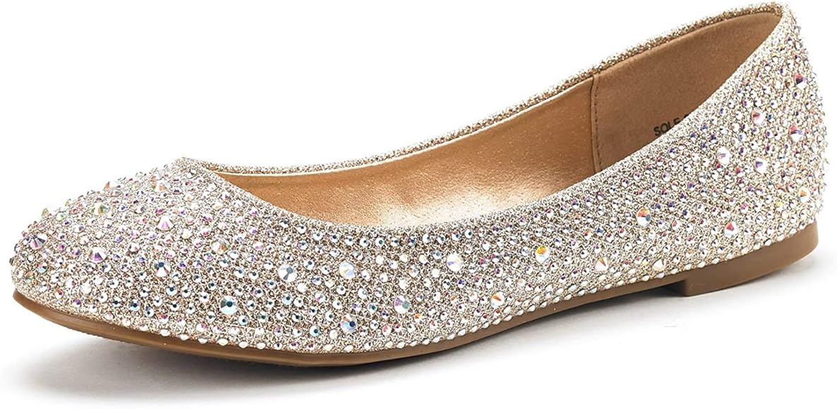 rhinestone ballet flats