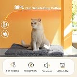 MORA PETS Self Heating Cat Bed 61x45cm Non-Slip Washable Cover view 3