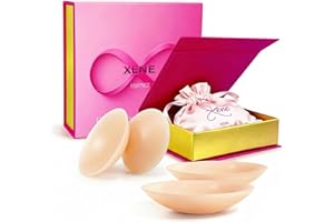 Xene Nipple Covers for Women – Invisible Silicone Petals, Reusable Adhesive Pasties, Comfortable & Discreet