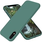 OTOFLY iPhone XR Case, Military Grade Drop Protection, Premium Soft Liquid Silicone Rubber Full-Body Protective Bumper Case for iPhone XR 6.1 inch (Pine Green)