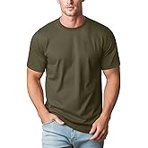 Zengjo Mens Crewneck T Shirts Relaxed Plain Soft Triblend Basic Tees