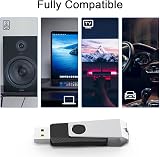 Kexin 64GB USB Flash Drive 5 Pack Twist LED Metal Cap 2.0 Swivel Black view 3