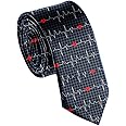 WOAIDY Men's Ties Skinny Neck Tie for Weddings Party Business Groom Dances
