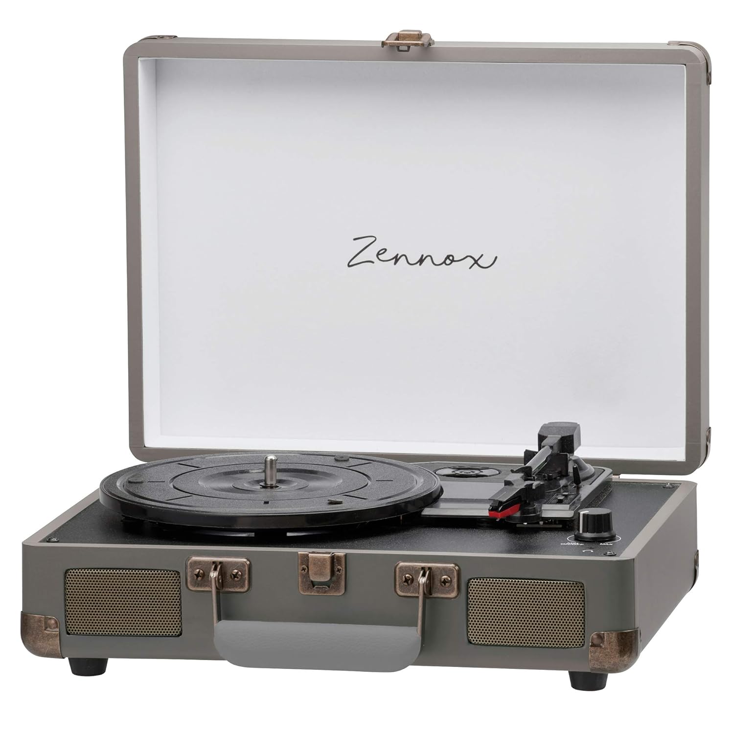 Briefcase Record Player Vinyl Turntable, Retro Style Portable Deck with
