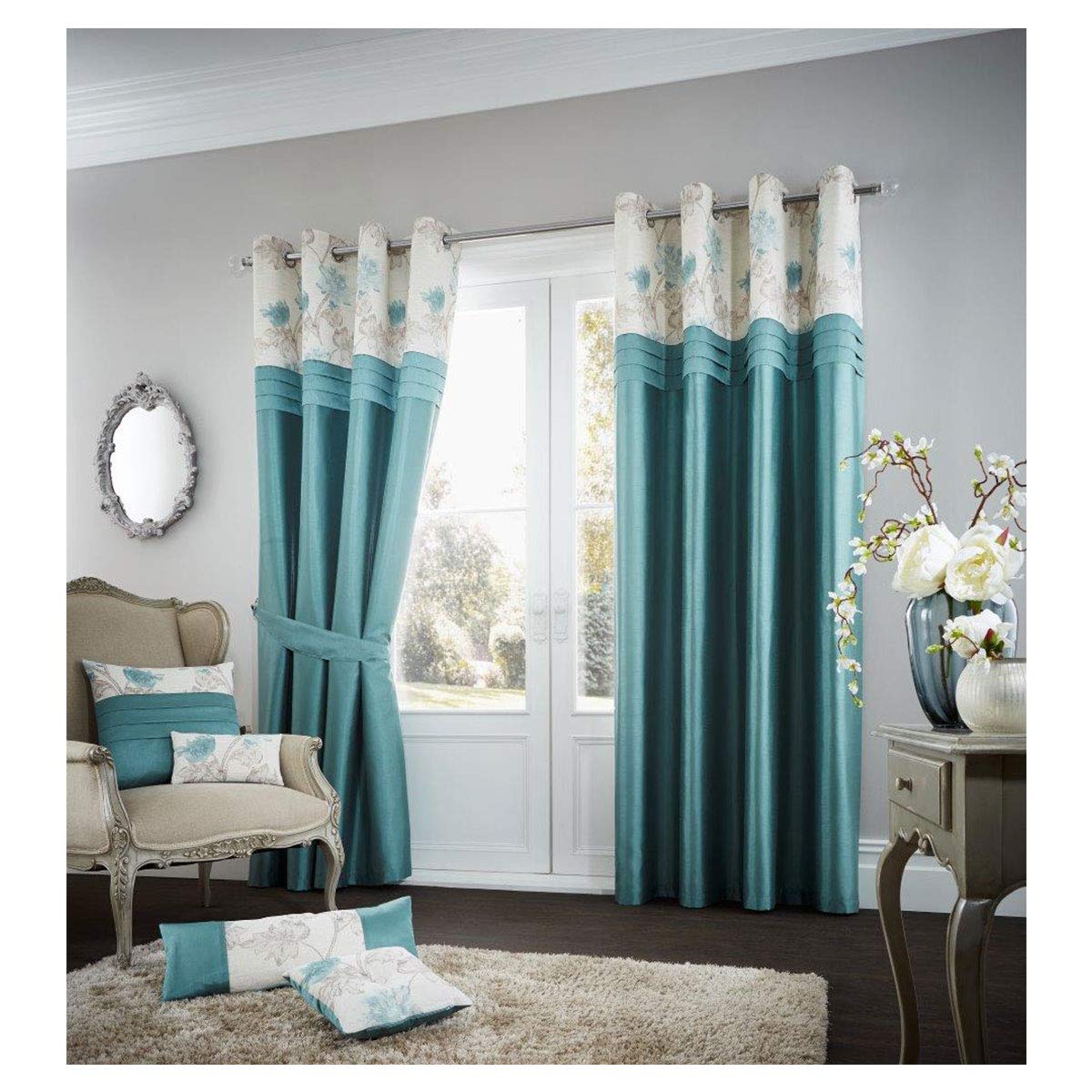 Lions Koh Curtains Living Room Eyelets Full Lined Ring Top