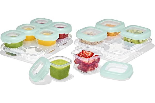 OXO Tot 12-Piece Baby Blocks Food Storage Container Set - Opal