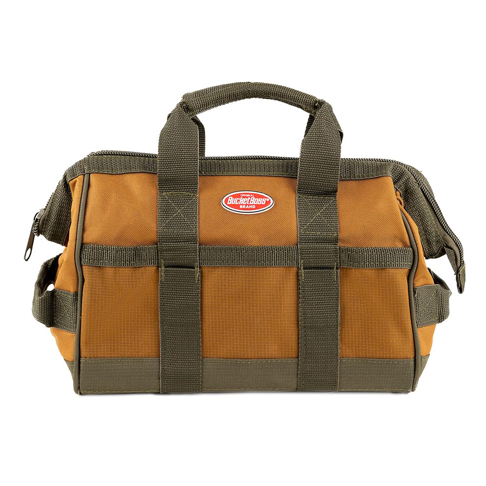 Bucket Boss Gatemouth 12 Tool Bag in Brown, 60012, 7 liters