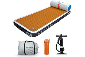 Driftsun Inflatable Floating Dock Platform - Mesa Floats, Dropstitch Docks for Lakes & Boats with Quick Inflation