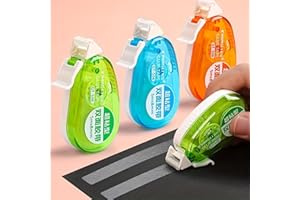 1 Pack Double-Sided Tape Roller, Scrapbook Adhesive Dispenser for Crafts, DIY Paper, Card Making, Journaling, Gift Wrapping, 