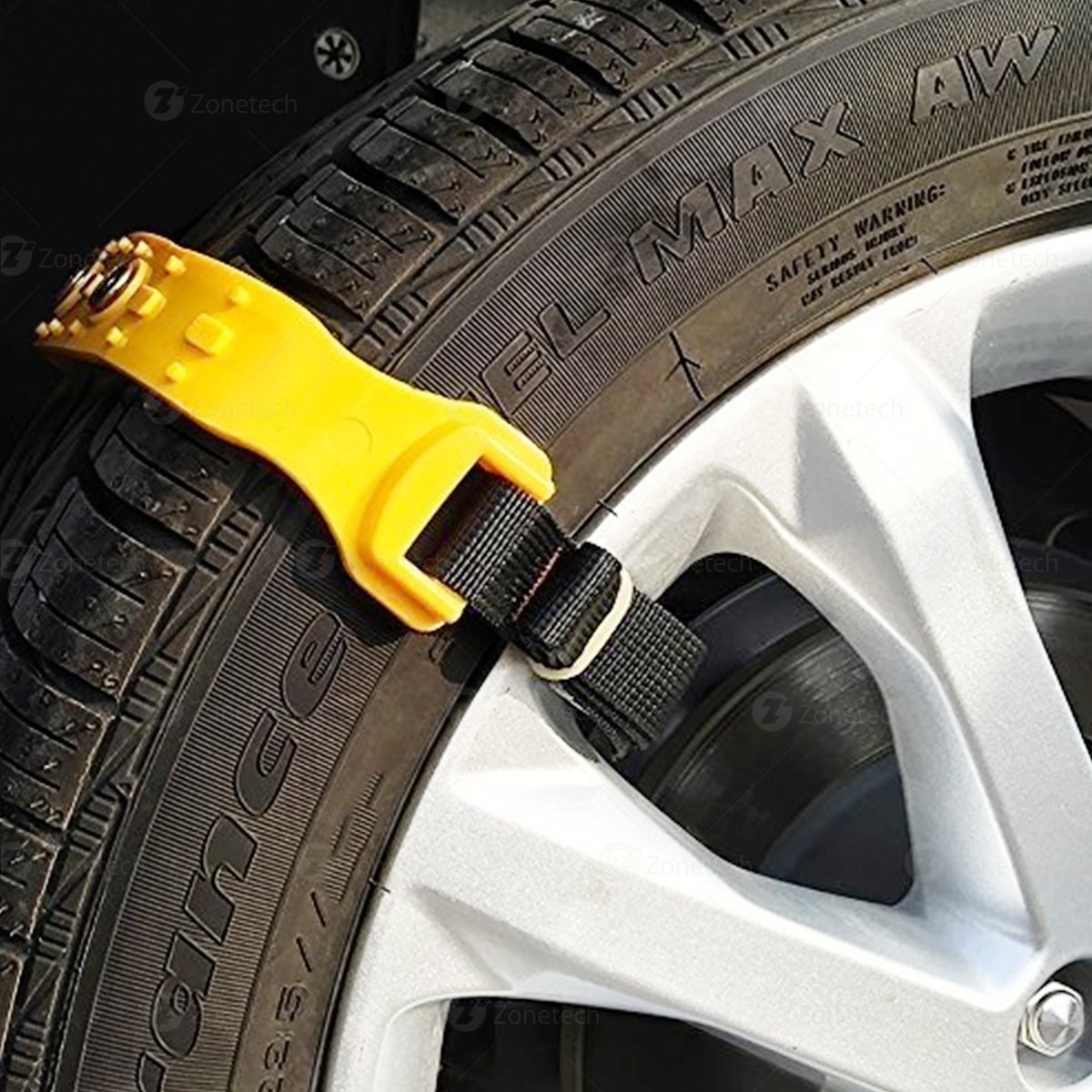 Zone Tech Car Snow Chains SUV and Pick Up 10 Piece Tire Chains for
