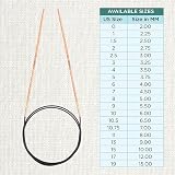 KnitPro Basix Beech Fixed Circular Needles 40in 2.25mm view 4