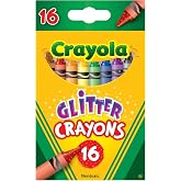 Crayola 16CT Multicolored Glitter Crayons