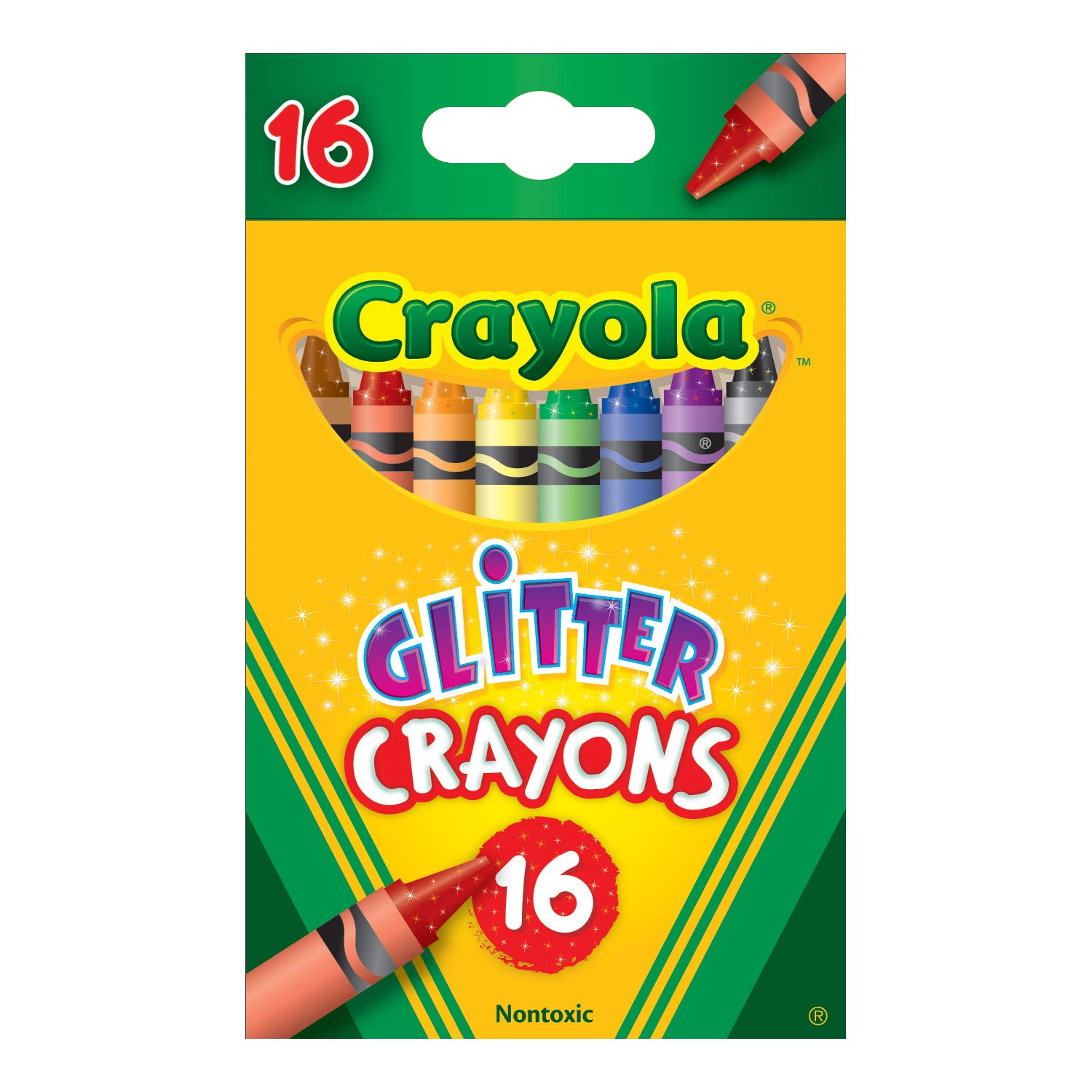 Crayola Glitzer Wachsmalstifte Box Mit 16 Stuck Amazon De Baby