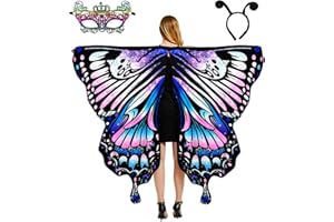 VARYOWOP Butterfly Wings Adult-Butterfly Costume for Women - Butterfly Cape Costume for Halloween - Fairy Wings