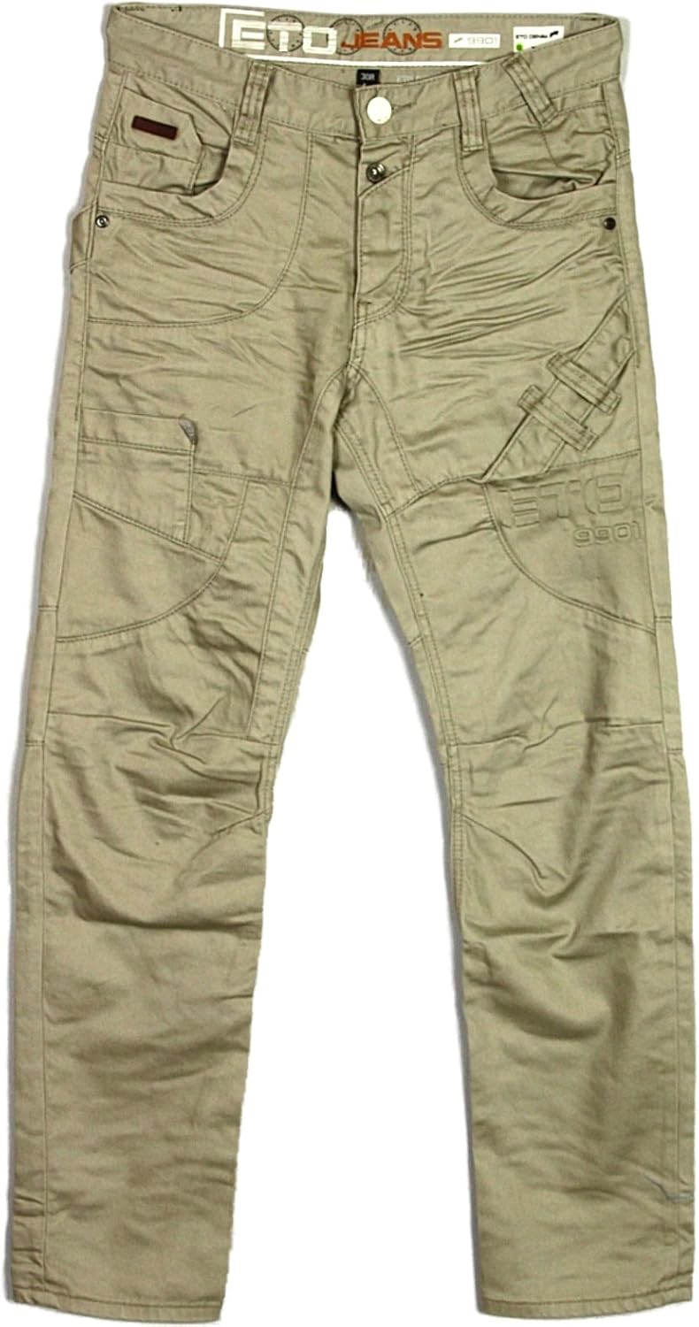 jeans with different coloured legs