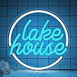 Lake House Neon Sign Dimmable LED Neon Light for