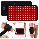 HRIOYAN 120 LEDs Red Light Therapy for Body,660nm&850nm Infrared red Light Therapy,16'' x 8'' Red Light Therapy Belt for Pain Relief of Muscles and Joints,3-in-1 LED Bead with Timer Remote Control