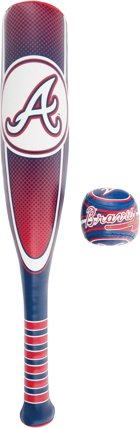 Franklin Sports Tampa Bay Rays Soft Sport Bat & Ball Set - Soft Vinyl Toy Baseball Bat and Ball Team Logo - MLB Official Licensed Product : Sports & Outdoors