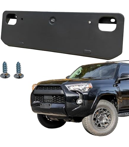 Front Bumper License Plate Frame Mounting Bracket Holder Compatible With Toyota 4runner 2014 2023 Replace 5211435040 To1068130