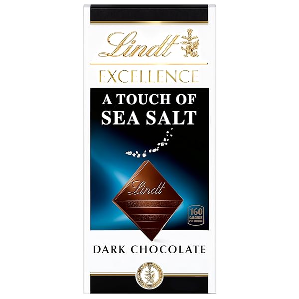 LINDT EXCELLENCE SEA SALT DARK CHOCOLATE CANDY BAR,...