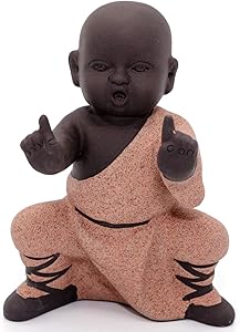 NEWQZ Chinese Kung Fu Monks Figurine Home Decor, Ceramic Statues Ornaments Living Room Decoration,Decorative Accessories