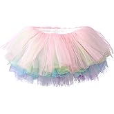 My Lello Little Girls 10-Layer Short Ballet Tulle Tutu Skirt (4 mo. - 3T)