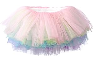 My Lello Little Girls 10-Layer Short Ballet Tulle Tutu Skirt (4 mo. - 3T)