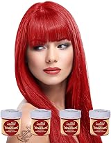 4x La Riche Directions Pillarbox Red Semi-Permanent Hair Colour 88ml