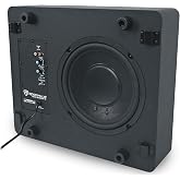 Rockville Slim Shaker 10" Under/Behind Couch Home Theater Powered Subwoofer | 600W Peak, 150W RMS, 5.7" Slim, Class D, Wall Mountable, Down/Up/Side Firing, 30Hz Low, Wall Bracket Included